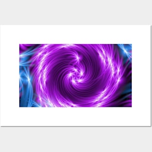 Purple Vortice Posters and Art